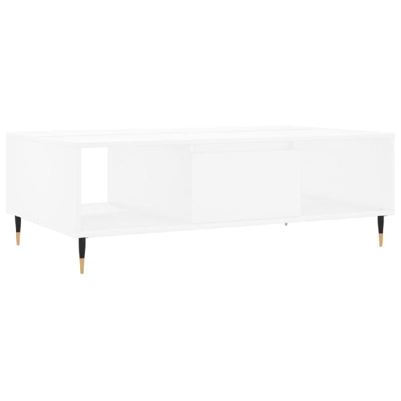VidaXL Table basse blanc 104x60x35 cm bois d'ingénierie Modèle Ombre Luxe Prime - 827076_0