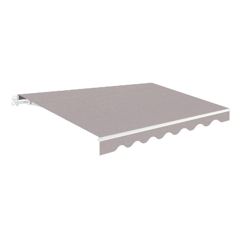 WASABI Store banne manuel 2,5x2m Gris - Toile Polyester – Structure Aluminium Inclinable Réglable - gris polyester BTK252002-E_0