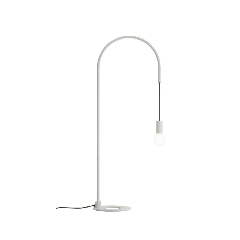 Zafferano - Lampe de table Filo avec ampoule E27 max 60W incluse, orientable à 200, H 113 cm, IP20, métal peint - Blanc - blanc 8054346790042_0
