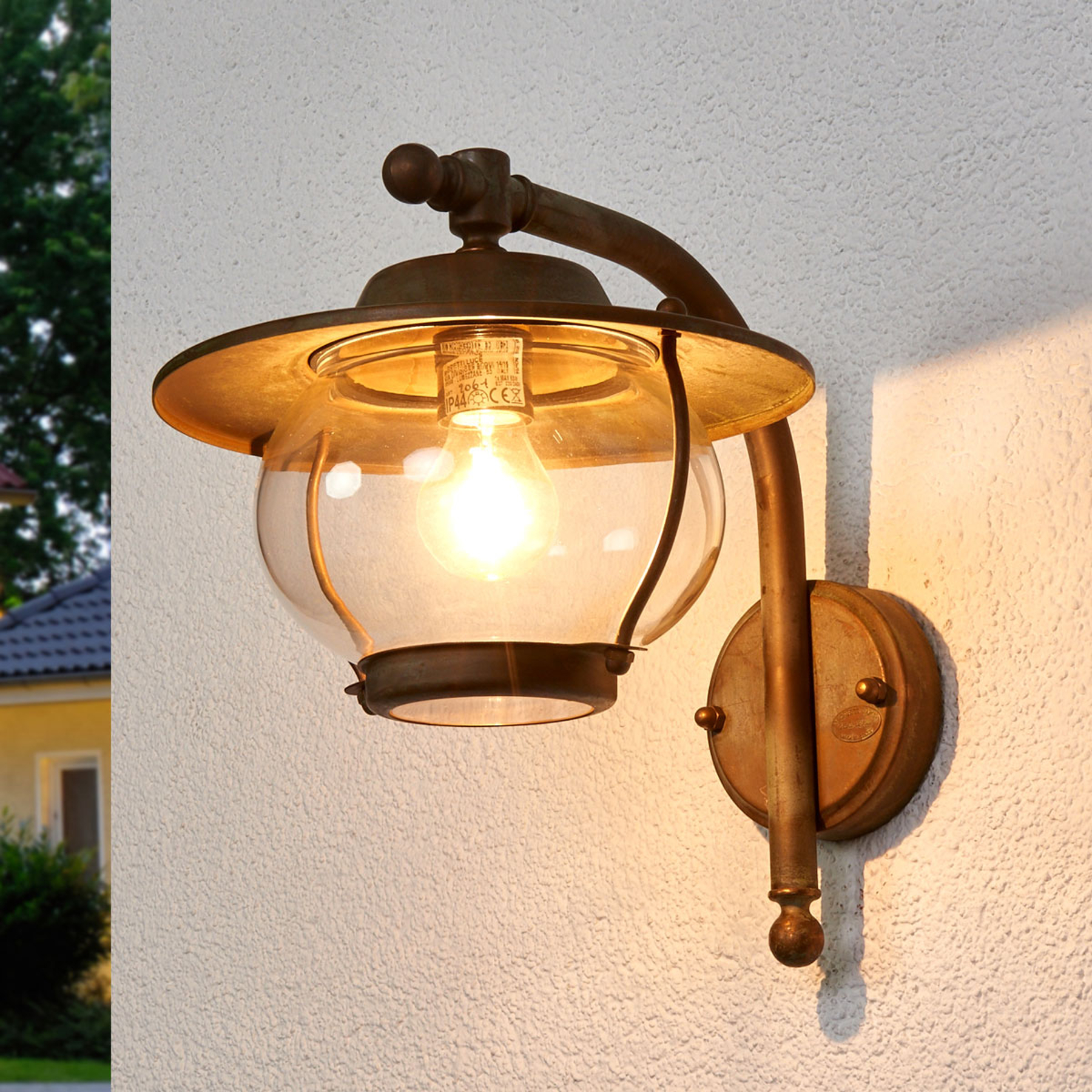 MORETTI LUCE APPLIQUE D\'EXTÉRIEUR ADESSORA, LAITON ANTIQUE