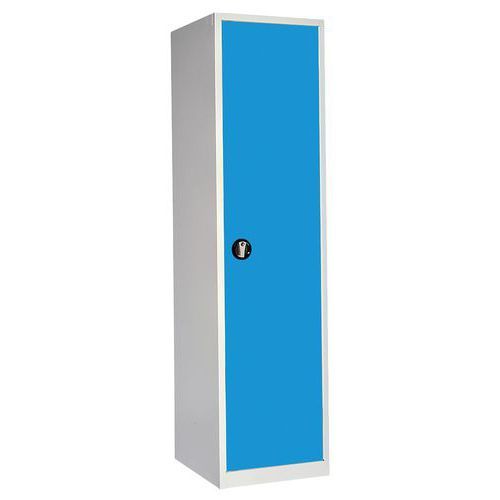 ARMOIRE HAUTE VIDE 500 X 580 X HT 1950 GRIS CLAIR/ BLEU 5012 - ANJOU TOLERIE