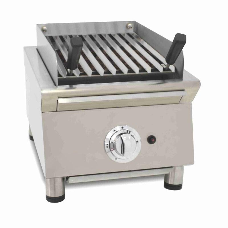 Barbecue basque à gaz de 40 cm avec pierre volcanique - 3666964099749_0