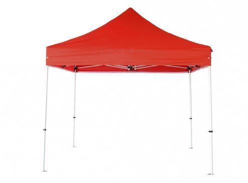 Barnum pliant semi-pro30 3x3m rouge - structure acier, toile imperméable 320g/m² et housse de transport_0