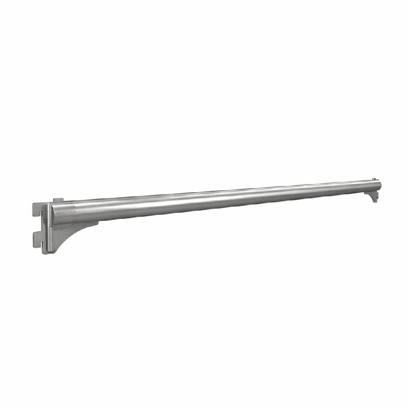 Barre penderie RUN - L917,5xP304mm - à tube droit dia.28 mm - inox_0