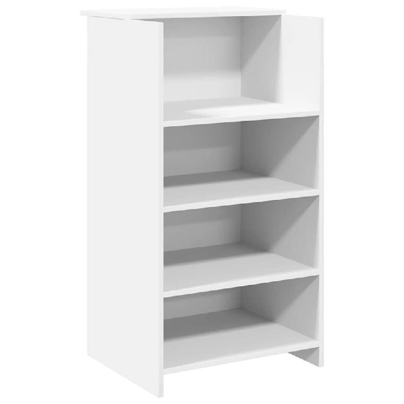 Bureau de réception Blanc 55x50x103,5 cm Bois d'ingénierie Modèle Vega - 8721158658524_0