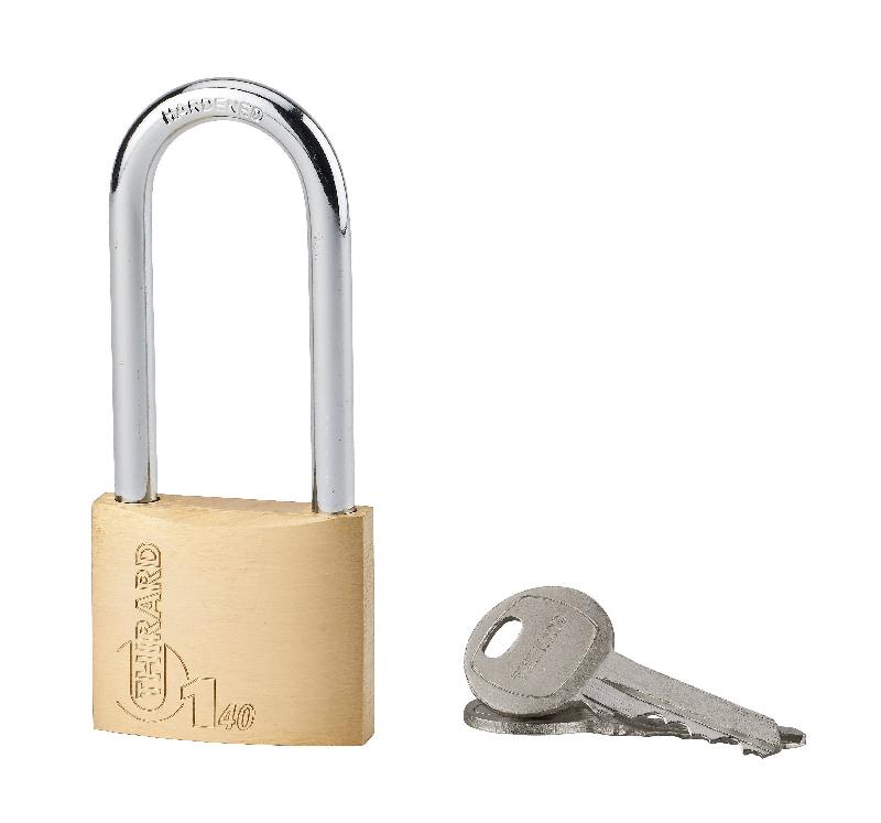 Cadenas à clé type 1 Thirard - Anse demi-haute 58 mm - Corps laiton monobloc - 40 mm_0