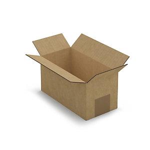 CAISSE CARTON BRUNE SIMPLE CANNELURE RAJA 20X10X10 CM