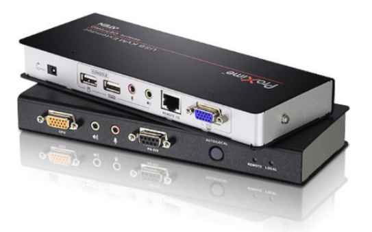 CE770 - Déport KVM VGA câbles Cat.5e/6 USB, Mini-Jack, RS-232 - Double console et haute résolution vidéo_0