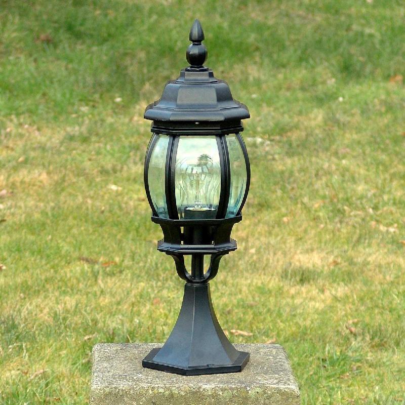BRILLIANT LUMINAIRE POUR SOCLE ISTRIA, NOIR, ALUMINIUM, VERRE, HAUTEUR 51 CM