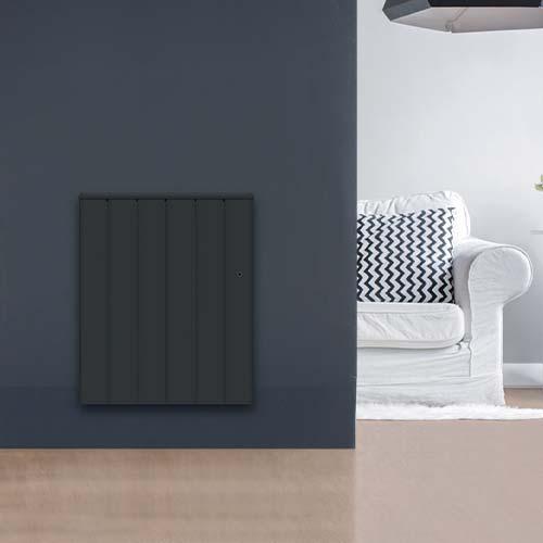 CHAUFELEC MANON RADIATEUR CONNECTÉ À INERTIE CÉRAMIQUE HORIZONTAL GRIS 1000W - BJN2223SEHS - CHAUFELEC