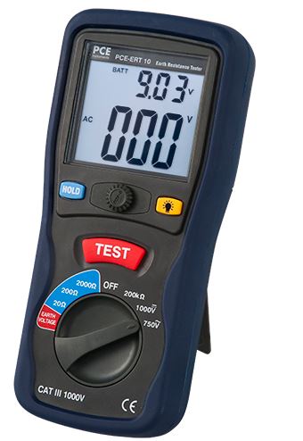 Contrôleur de terre portable PCE-ERT 10 avec piquets - PCE Instruments_0