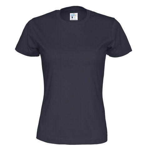 COTTOVER T-SHIRT COL ROND FEMME - CERTIFIÉ GOTS MARINE - TAILLE L