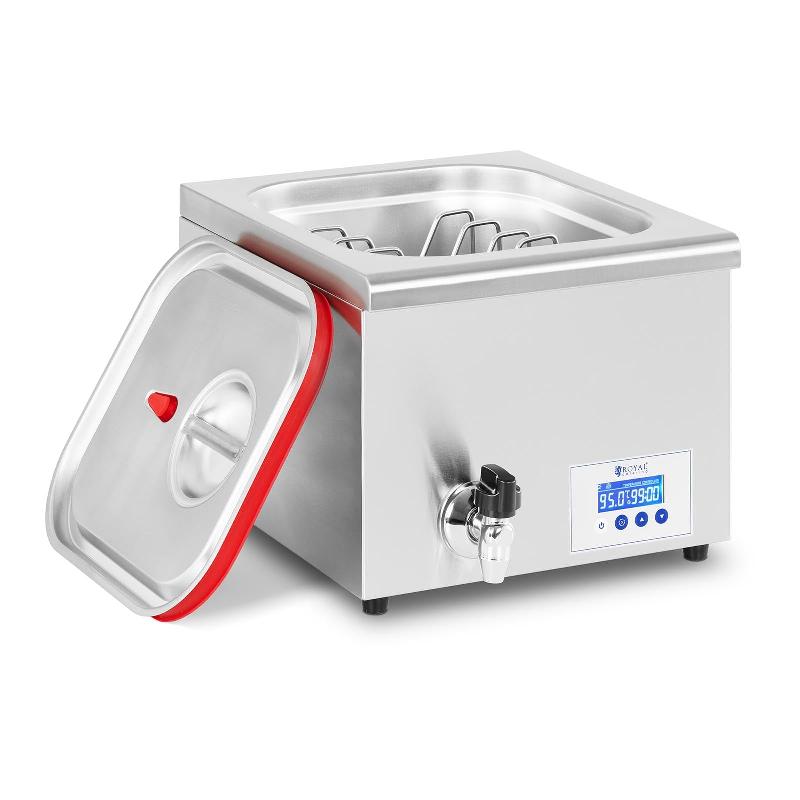 Cuiseur sous vide professionnel - cuisson basse température 500 W, 16 L, 30-95 °C, minuterie LCD (1 min - 99 h) - Royal Catering_0