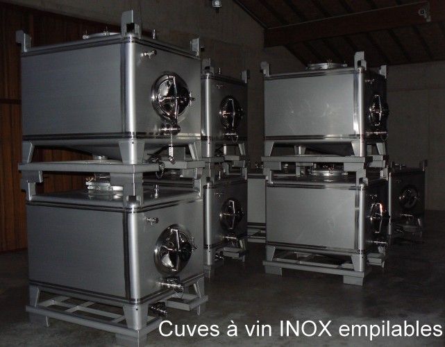 Cuves à vin inox empilables_0