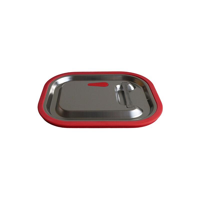 DBMARK - GXL12000-201/6 - (Lot de 6) -Couvercle hermétique avec joint périphérique pour récipient GN 1/2 - 0.8mm S/S201 - gris inox GXL12000-201/6_0