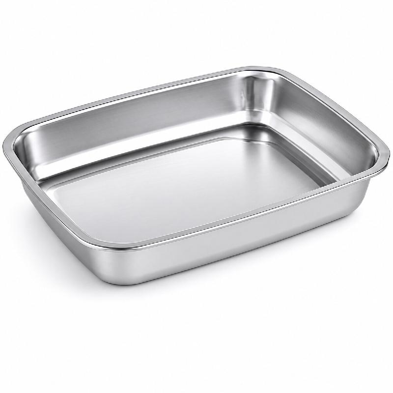 ECOLOMIQUE - 6 Pcs - Barquettes inox scellables GN 1/2 325x265mm H52mm - argenté inox 294GNOX1252_0