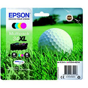 Epson 'Golf ball' 34 XL Cartouche d'encre originale grande capacité (C13T34764010) - Pack 4 couleurs_0