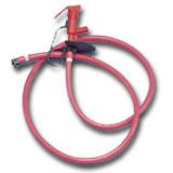 Flexible avec pistolet - Rouge - 2m pour pompe universelle (réf : 070162)_0