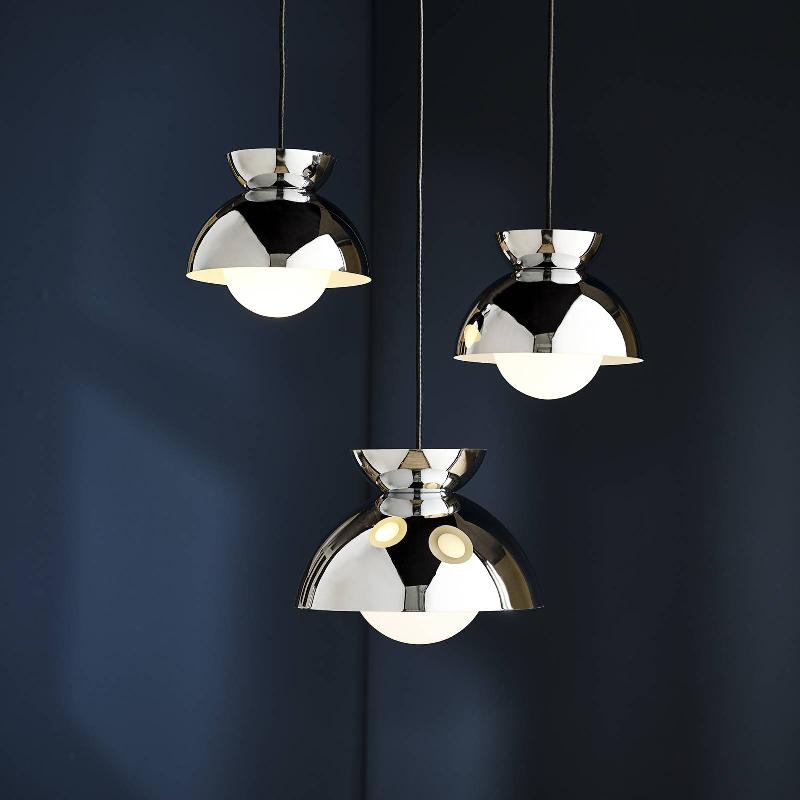 FRANDSEN SUSPENSION BUTTERFLY, CHROMÉ, Ø 21 CM