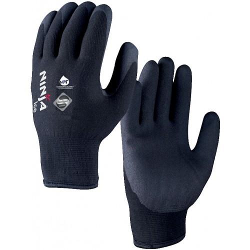 GANTS D'HIVER EN NYLON CHAUD - ENDUIT PVC HPT - NINJA ICE - NOIR - T9 SINGER SAFETY