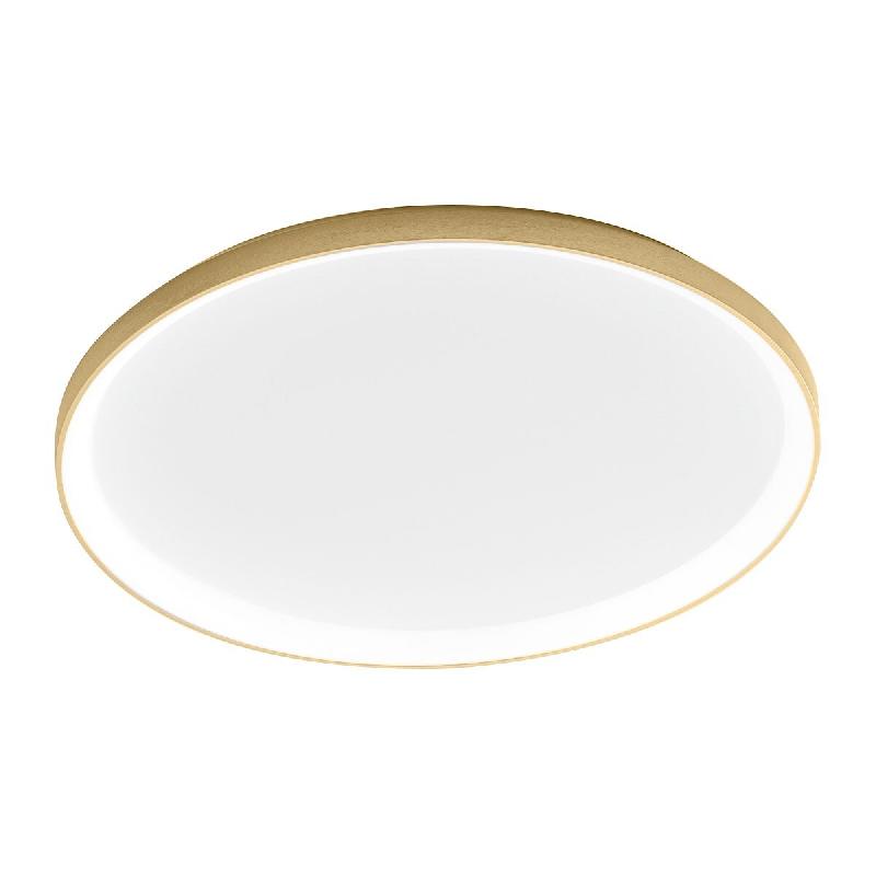 Gea Luce Krizia - Plafonnier Led 80W Dimmable, 5800Lm, 3000K, Diffuseur Opale, Aluminium Or Brossé, D70 Cm, Style Moderne, Ip20 - doré KRIZIA P/X 30_0