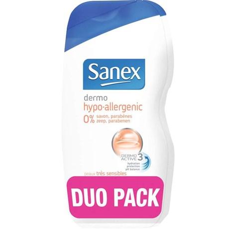 GEL DOUCHE HYPOALLERGÉNIQUE SANEX 500 ML (VENDU PAR 2)