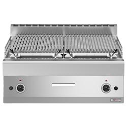 Grill pierre de lave, 1/1 module, grille en fonte 