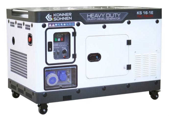 Groupe électrogène résidentiel et commercial 16 kVA insonorisé AVR - KÖNNER & SÖHNEN - 16-1E_0