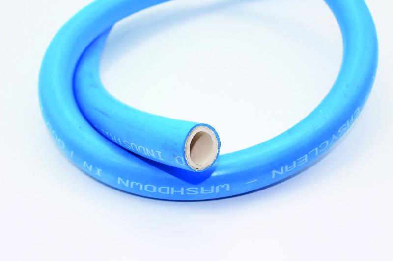 ISOCLEAN AL - Tuyau extrudé en caoutchouc synthétique - Référence ICAL750013 - 13 mm intérieur, 21.5 mm extérieur, 10 bar service, 30 bar éclatement, 80 mm courbure, 0.75 g/m, +95°C, bleu_0