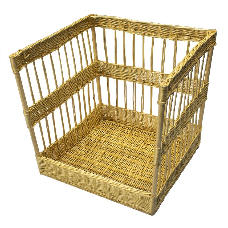 ITALCONCEPT Corbeille Osier Blanc 58X58Cm H.740X140 Mm - 3616350029102_0