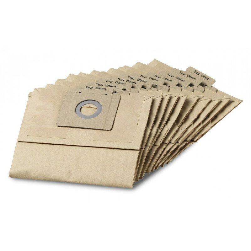 SAC FILTRANT PAPIER T 12/1 PACK DE 10 - KÄRCHER - 69043120