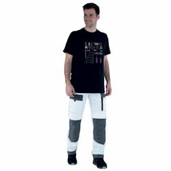 Lafont - Pantalon de travail RULER Blanc / Gris Foncé Taille L - L blanc 3609705250788_0