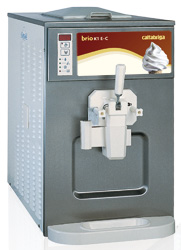 Machines à crèmes glacées - Brio K1 E-C G - Cattabriga - Soft comptoir - 16 kg/h - Cuve 5L - 160 cornets_0
