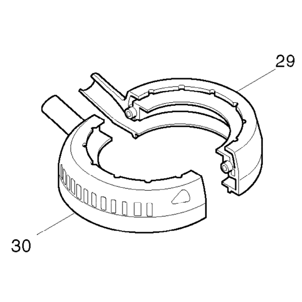 MAKITA CARTER DU VENTILATEUR POUR PONCEUSE BO5021(183088-6)