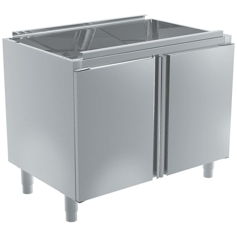 Meuble inox avec portes battantes P 600 mm - 600_0