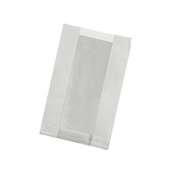 Packnwood FHC - 1 000Pcs - Sac blanc ingraissable en papier kraft à fenêtre plastique PP - 220x140x60mm - blanc papier 210SVISW2214G_0