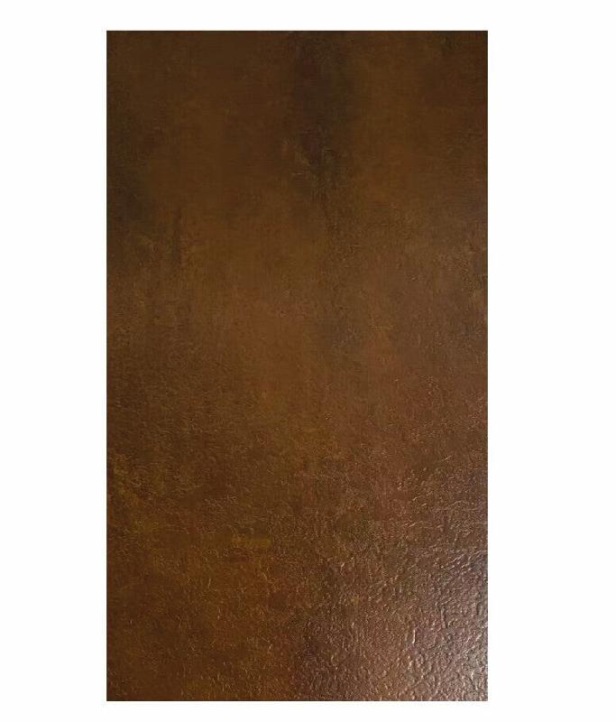 Panneau décoratif effet métal Corten rouillé, lot de 6 pièces, 120 x 60 cm, en PVC UV ultra-fin - marron 8055829983289_0