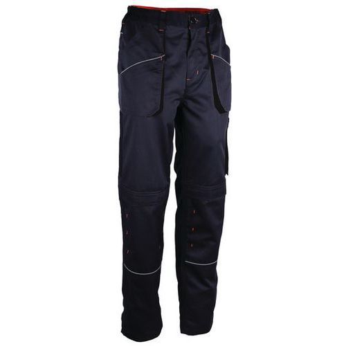 PANTALON DE TRAVAIL MULTI POCHES AVEC CONTRASTES ROUGES TAILLE 3XL - SINGER SAFETY