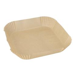 Papier cuisson 20 cm x 20 cm x 4,5 cm marron pour friteuse air fryer (1000 unités) PAPSTAR - marron papier 4002911616604_0