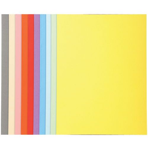 PAQ. 10 CHEM. FOREVER 170 100% RECYCLÉ 24X32CM COL. ASSORT. - EXACOMPTA