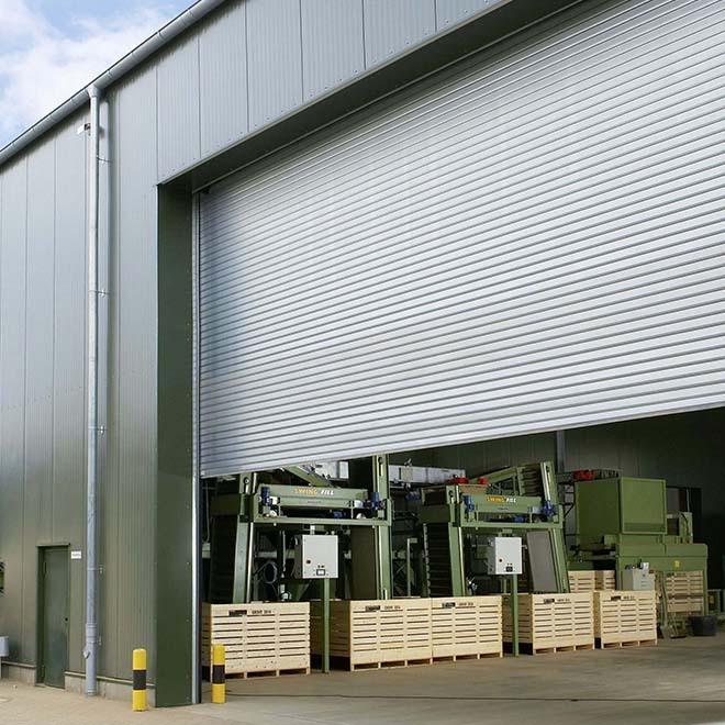 Porte rapide enroulable isolée à double paroi ThermoTeck - EN 13241-1 - Profilés en acier galvanisé_0