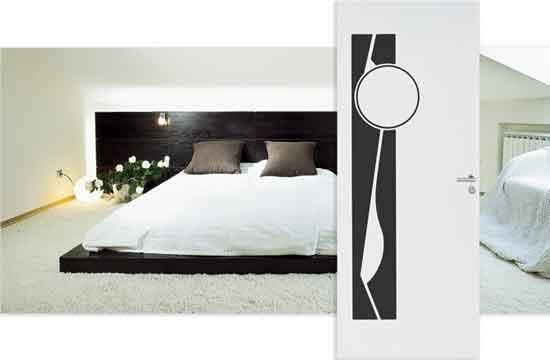 Portes battantes pour chambre - modèles planes, postformées et contemporains_0