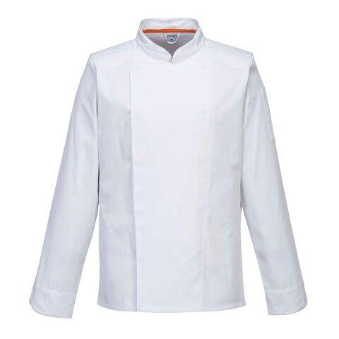 PORTWEST C846 VESTE DE CUISINE MANCHES LONGUES STRETCH MESH AIR PRO BLANC - TAILLE XXL