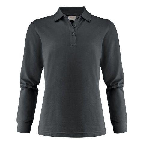 PRINTER ESSENTIALS SURF PRO L/S POLO PIQUE FEMMES GRIS ACIER - TAILLE M