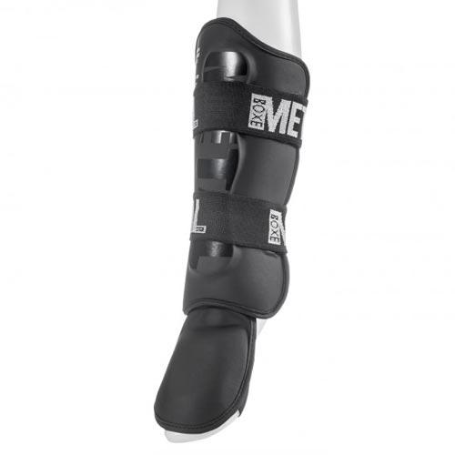 PROTÈGE TIBIA PRO MÉTAL BOXE NOIR