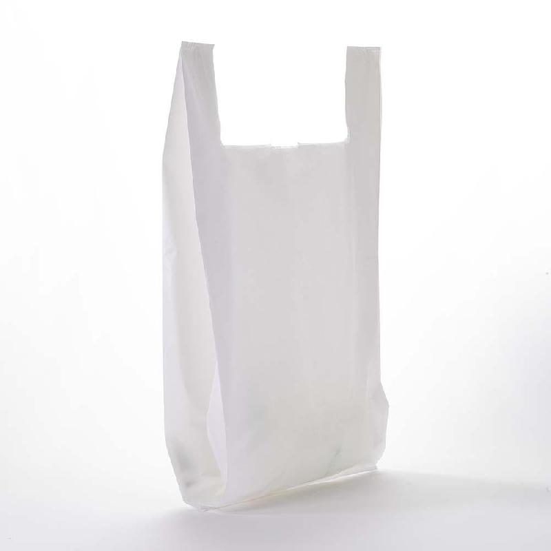 Sacs plastique blanc à bretelles 45x20x70cm - par 100_0