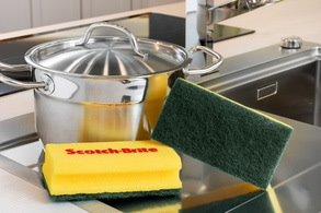 SCOTCH-BRITE EPONGE DE NETTOYAGE CLASSIC XXL, VERT/JAUNE - LOT DE 3