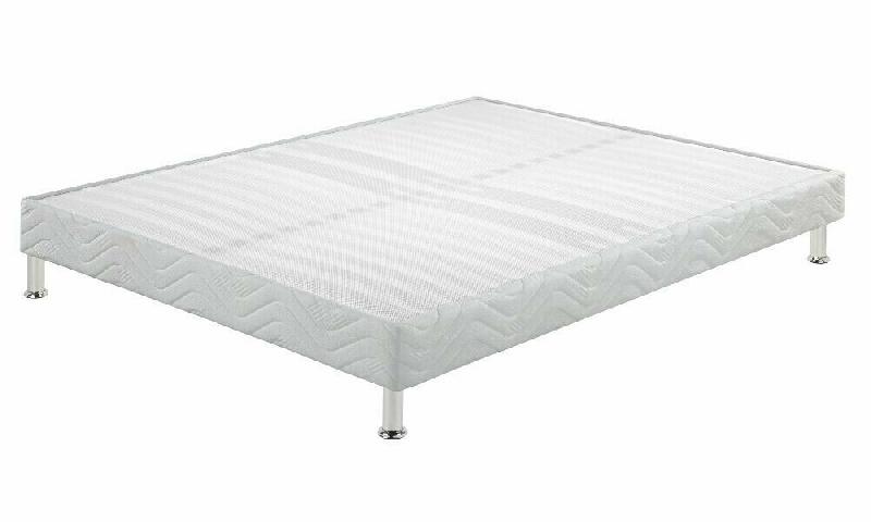 SOMMIER TAPISSIER TISSU FOOL  GRIS CLAIR 90X190 CM