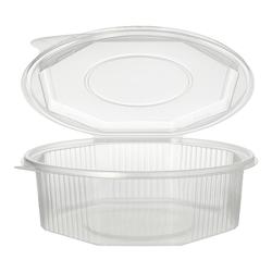 Starpak Boîtes avec couvercle, PP octogonales 1,5 l 5,9 cm x 18 cm x 18 cm (100 unités) PAPSTAR - transparent plastique polypropylène 87610_0