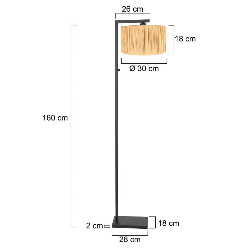 STEINHAUER LAMPE SUR PIED STANG, TRESSAGE NATUR